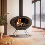 Dik Geurts Oval Front Wood Burning Stove